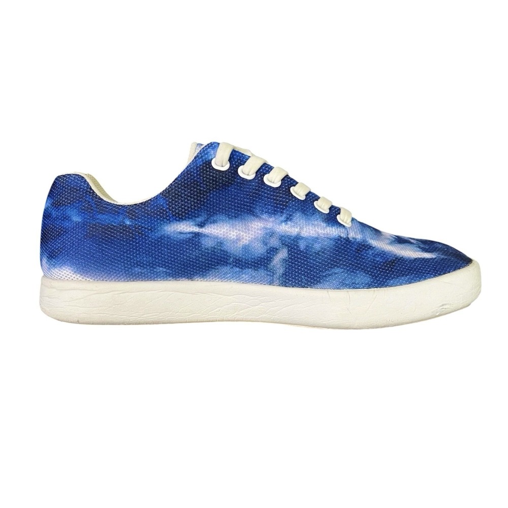 Atoms Model 000 Cloud Print Sneakers Blue White Mens 6.75 Womens 8.25 Low Top